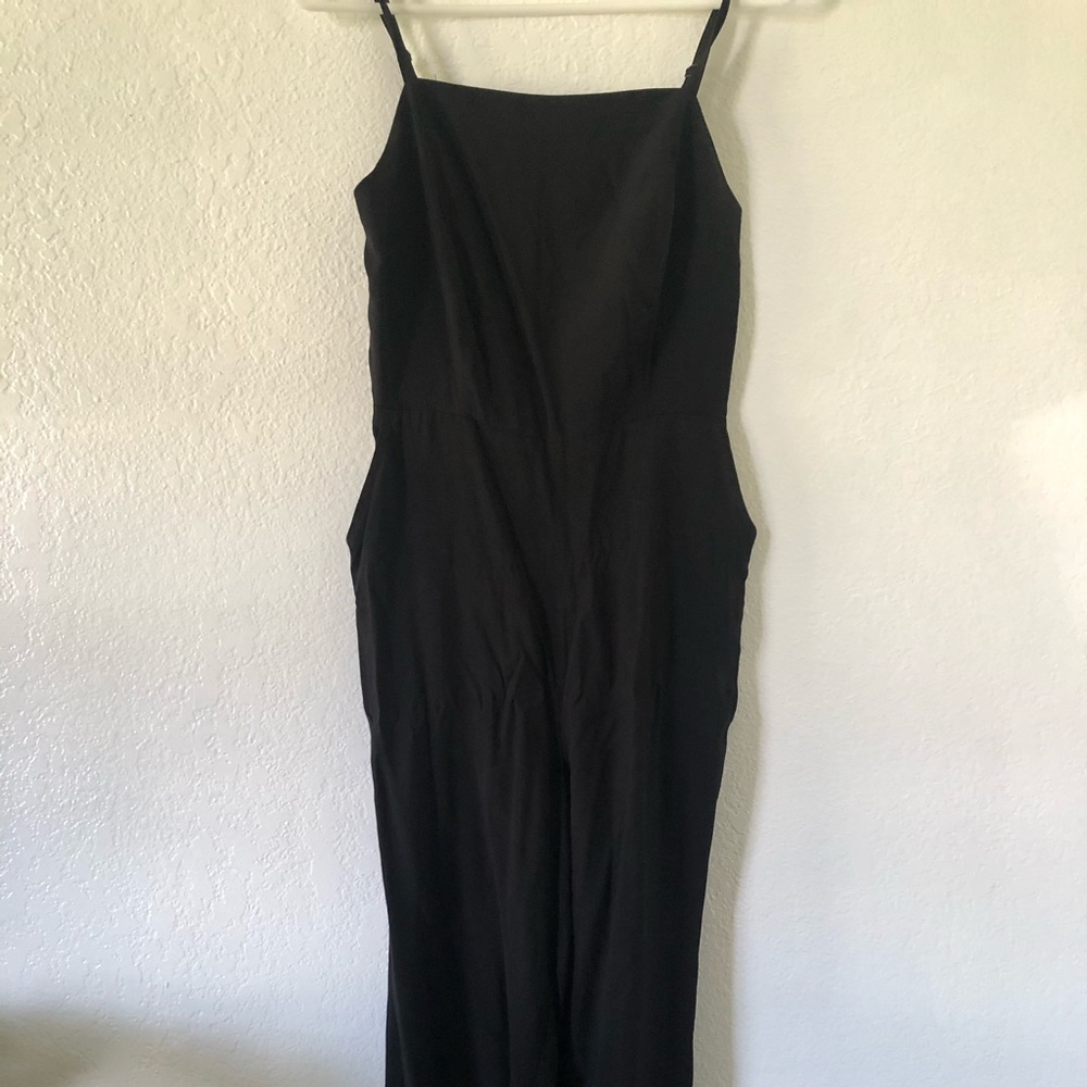 Old Navy Cropped Black Jumpsuit